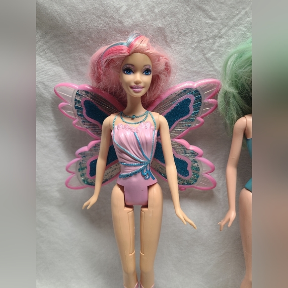 2006 Mattel Barbie Fairytopia Mermaidia Glitter Swirls Plus 2 Extra Dolls- Read - Picture 4 of 16